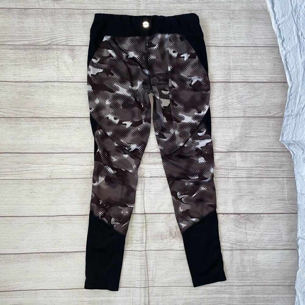 Avia women S pull on print leggings w/elastic waist black and white - Picture 8 of 8